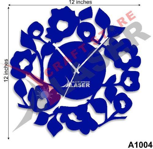 Elegant Flower Analog Wall Clock