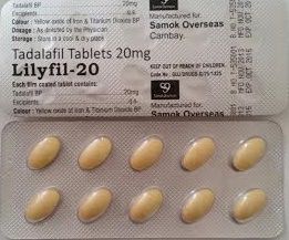 Lilyfil (Tadalafil) 20 Mg Tablets, Shelf Life : 3 Year