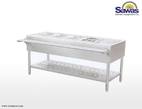 TABLE BAIN MARIE WITH LOWER SHELF