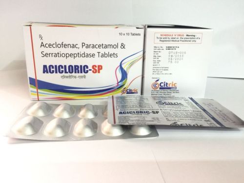 Acicloric SP Tablets, Packaging Type : Strip