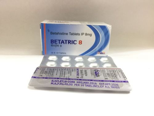 Betahistine Hydrochloride Tablets, Packaging Type : Strip