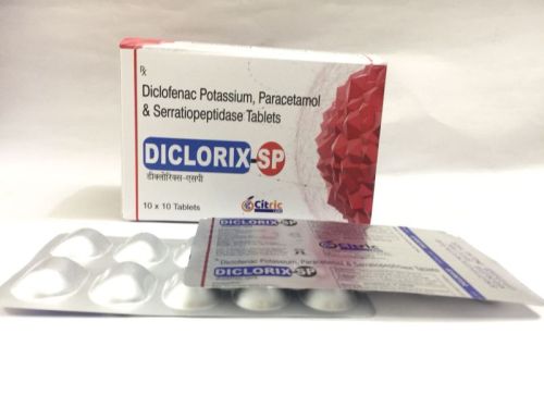 Diclorix SP Tablets, Packaging Size : 10x10