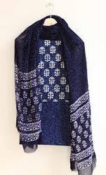 Ladies Unstitched Chanderi Suits, Feature : Skin Friendly