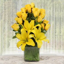 Youthful Yellow Flower Bouquet