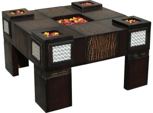 Teak Board Center Tables, Color : Walnut