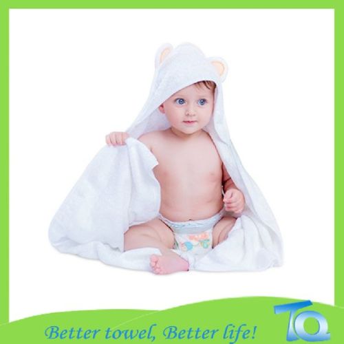 100% Super Soft Velour Bamboo Baby Hooded Towel