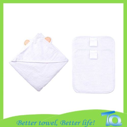 Bamboo Baby Wrap Hooded Towel With Bear Ears