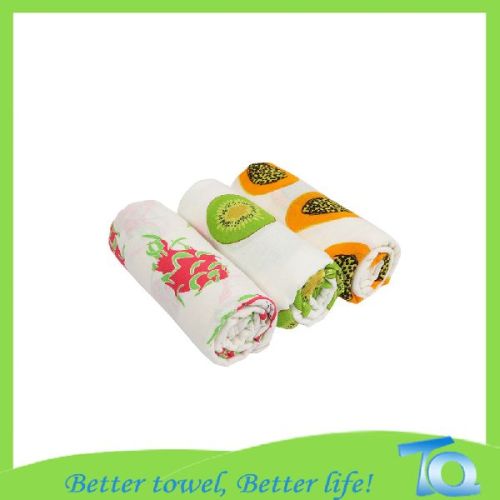 Cotton Printed Stripes Pattern Baby Blanket