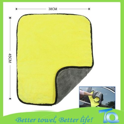Thick Plush Microfiber Car Drying Towel With Bordure