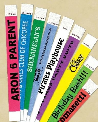 Tyvek Paper Wristbands