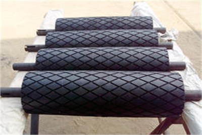 Diamond Grooved Rubber Roller