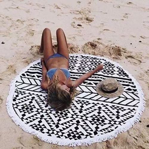 Full Color Printed Round Beach Towels