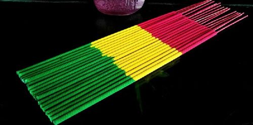 MULTI COLOR Raw Unscented Incense Sticks, For Church, Temples, Home, Office, Packaging Type : Boxes