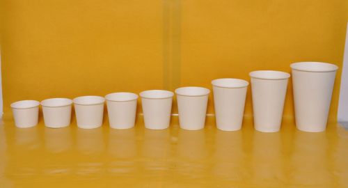 Round Plain Paper Cups, For Coffee, Cold Drinks, Size : Multisizes
