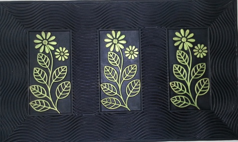 Rubber Painted Mat Modern