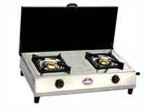 Powder Coated MS Sheet Double Burner Gas Stove