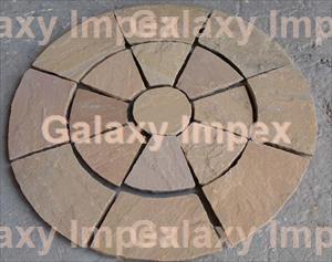 Golden Leaf Circle Paving