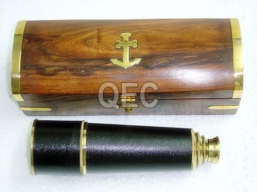 Black Antique Finish Brass Taper Telescope