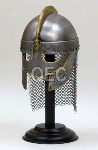 Steel Gladiator Helmet, Size : Adult Size