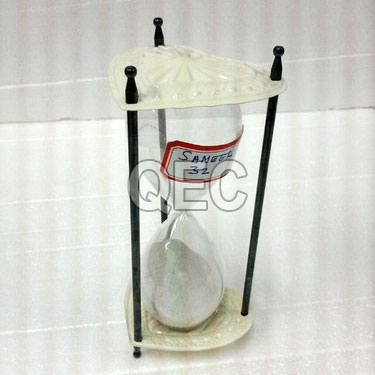 Leaf Metal Finished Sand Timer