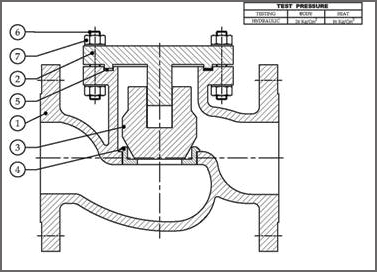 Sap Lift Up Type Check Valve