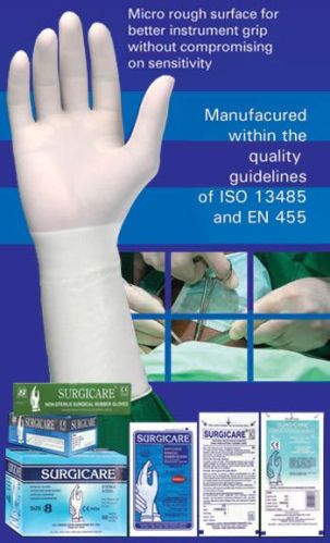 Surgicare Sterile Latex Powdered Surgical Gloves