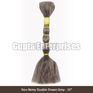 Non Remy Grey Hair, For Personal, Parlour, Feature : Easy Fit, Light Weight, Skin Friendly