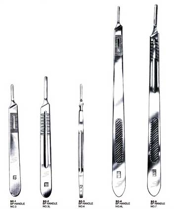 Stainless Steel Polished Surgical Scalpels, Feature : Double Edge Blade, Sharp