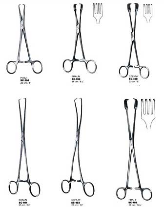 Polished Stainless Steel Uterine Tenaculum Forceps, For Surgical Use, Feature : Rust Proof
