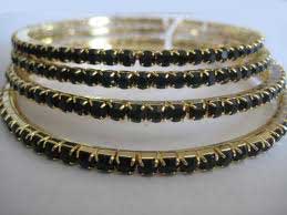 Black Stone Bangles, Color : Multicolor for Fashion Accessory