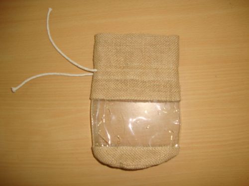 Cord PVC Jute Pouch