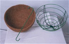 Polished Coir Hanging Basket, Shape : Round for Decorative, Planting