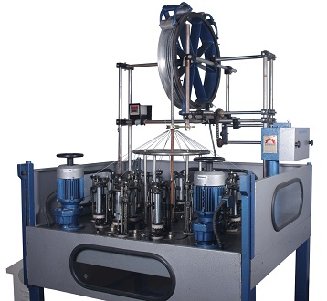 VERTICAL WIRE BRAIDING MACHINE