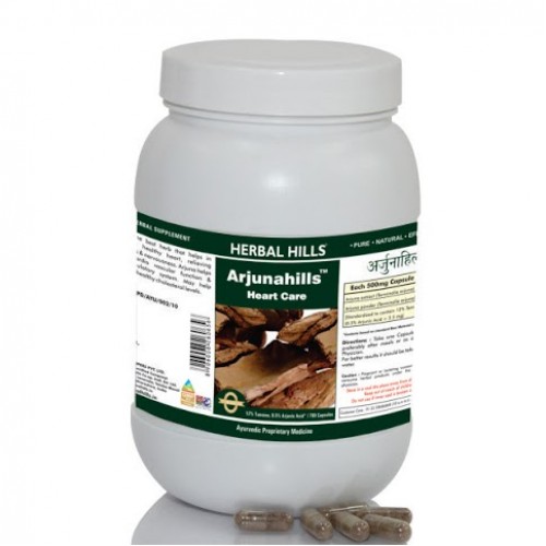 Herbal Hills Terminalia Arjuna Capsules, Packaging Type : HDPE Bottle