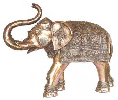 Black Metal Maharaja Elephant, For Home Decor, Size : 44 Inch