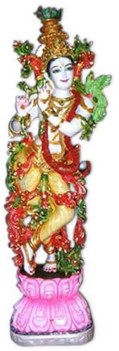 Mould Marble Krishna Standing On Lotus