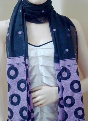 AE-HNS-003 Handloom Net Scarves