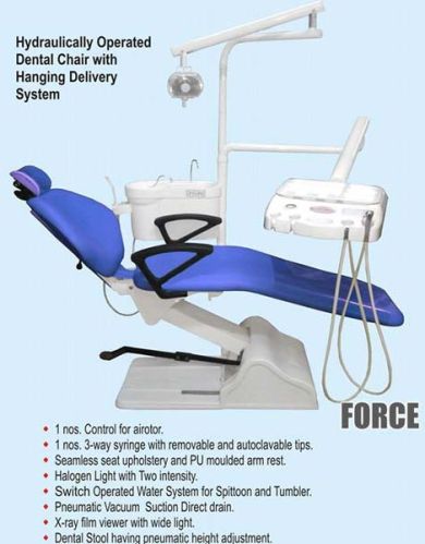 Aluminium Polished Force Dental Chair, Feature : Durable, Good Quality, Perfect Shape