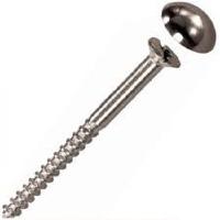 Stainless Steel Mirror Screws, Color : Silver