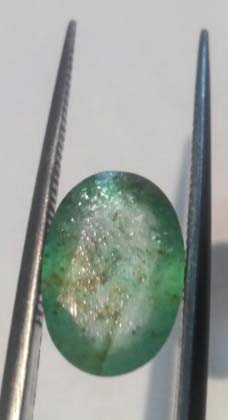 Aart-in-stones Emerald Panna Natural Gemstone, Gemstone Size : 3 Carats Bigger