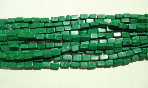 Green Malachite Cube Beads, Packaging Type : Bag