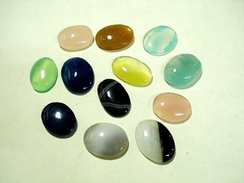 Oval Polished Onyx Cabochons