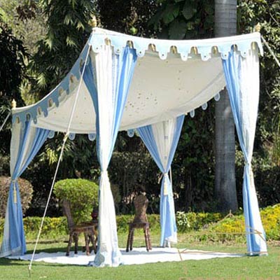 Shamiana Tents - Sky Blue Mirrors