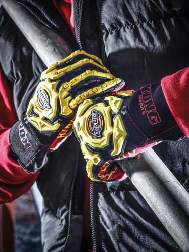 Latex Plain Safety Impact Gloves, Technics : Machine Made