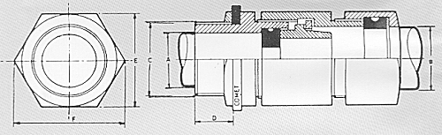 Comet Flameproof Type Double Compression Cable Gland