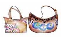 Hand Painted Leather Bag