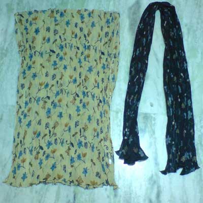 Polyester Stole Item Code : Ae-1688, Size : 50x160cm