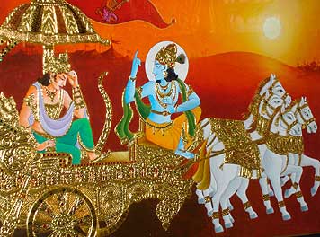 Krishna & Arjuna Painting