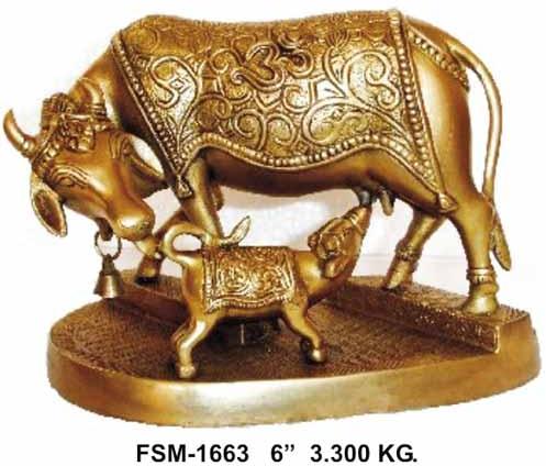 BAF - 14 Brass Animal Figures, Size : Multisize