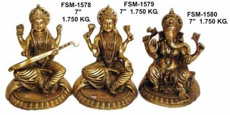 Brass Ganesh Statue- LG- 08